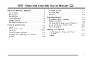2007 Chevrolet Colorado Owner's Manual