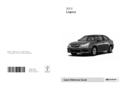 2012 Subaru Legacy Owner's Manual