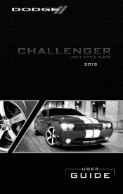 2012 Dodge Challenger User Guide SRT8