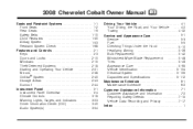 2008 Chevrolet Cobalt Owner's Manual
