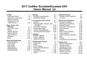 2013 Cadillac Escalade ESV Owner Manual