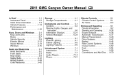 2011 GMC Canyon Regular Cab Owner's Manual