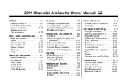 2011 Chevrolet Avalanche Owner's Manual