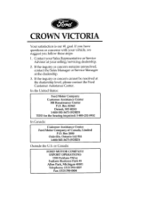 1996 Ford Crown Victoria Owner's Manual