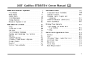 2007 Cadillac STS Owner's Manual