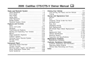 2009 Cadillac CTS-V Owner's Manual