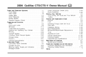 2006 Cadillac CTS Owner's Manual