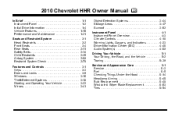 2010 Chevrolet HHR Owner's Manual