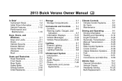 2013 Buick Verano Owner Manual