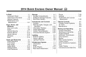 2014 Buick Enclave Owner Manual