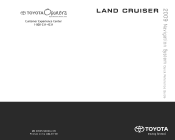 2009 Toyota Land Cruiser Navigation Manual