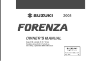 2008 Suzuki Forenza Owner's Manual