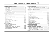 2008 Saab 9-7X Owner's Manual