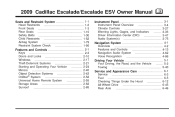 2009 Cadillac Escalade ESV Owner's Manual