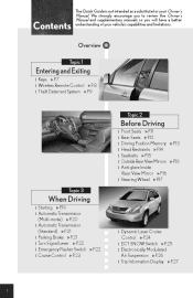 2009 Lexus RX 350 User Guide