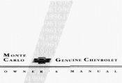 1996 Chevrolet Monte Carlo Owner's Manual