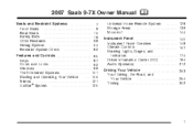 2007 Saab 9-7X Owner's Manual