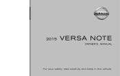 2015 Nissan Versa Owner's Manual