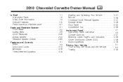 2010 Chevrolet Corvette Owner's Manual