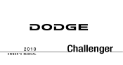 2010 Dodge Challenger Owner Manual