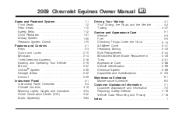 2009 Chevrolet Equinox Owner's Manual