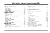 2005 Buick Rainier Owner's Manual