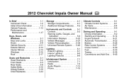 2012 Chevrolet Impala Owner's Manual