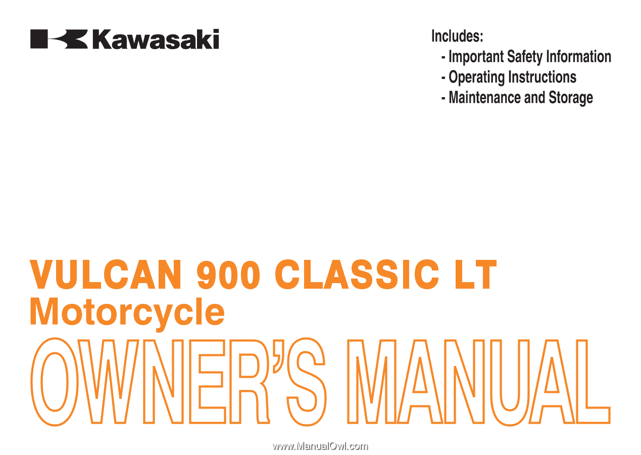 design hvis Ni 2007 Kawasaki Vulcan 900 Classic LT | Owners Manual