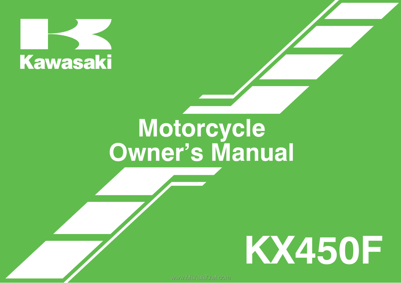 Kano Hyret Svarende til 2014 Kawasaki KX450F | Owners Manual