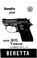 Beretta  Tomcat  3032 Pistols  Takedown Disassembly Assembly Guide Radocy 