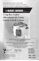 User manual Black & Decker RC503 (English - 28 pages)