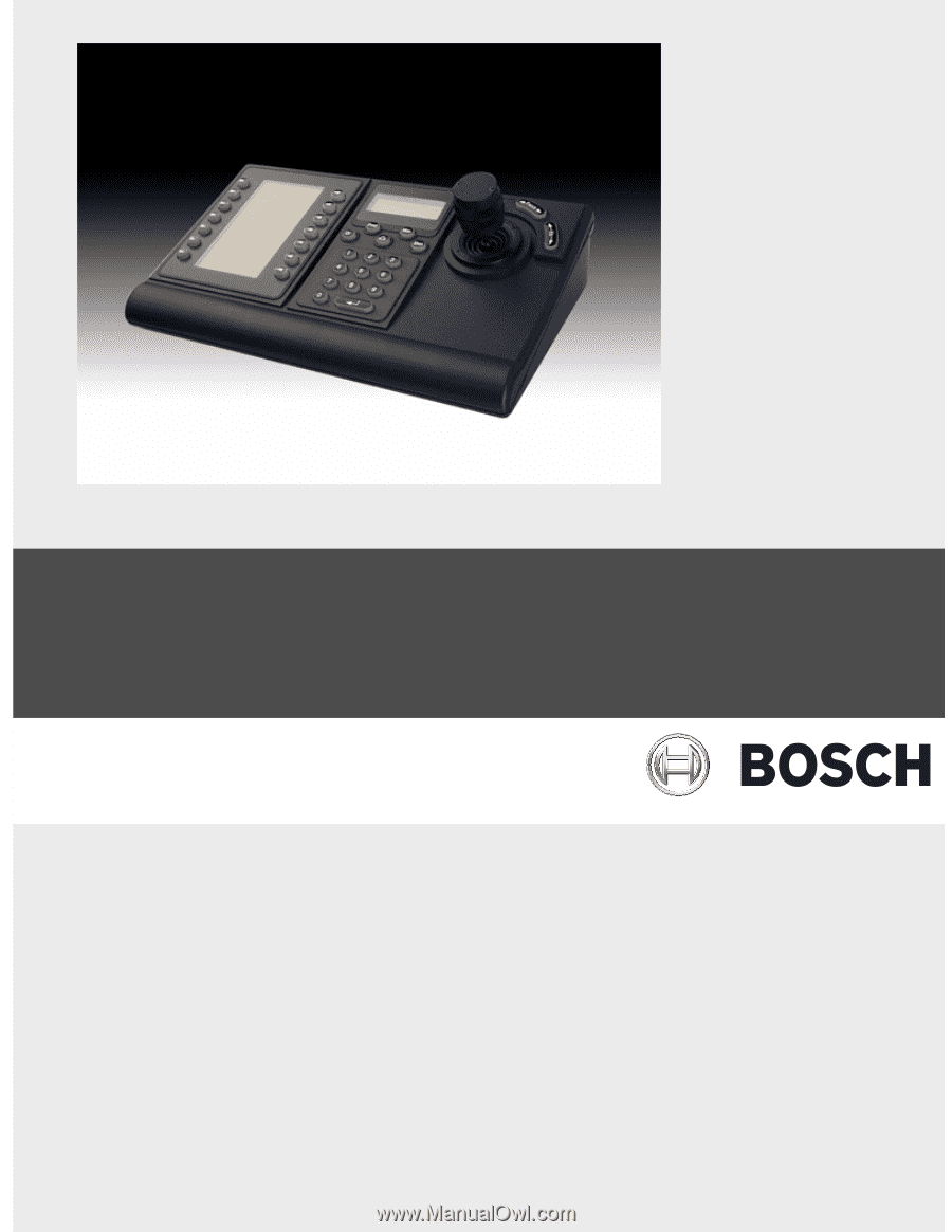 BOSCH KBD-DIGITAL INTUIKEY KEYBOARD FULL FUNCTIONAL CAMERA CONTROLLER 