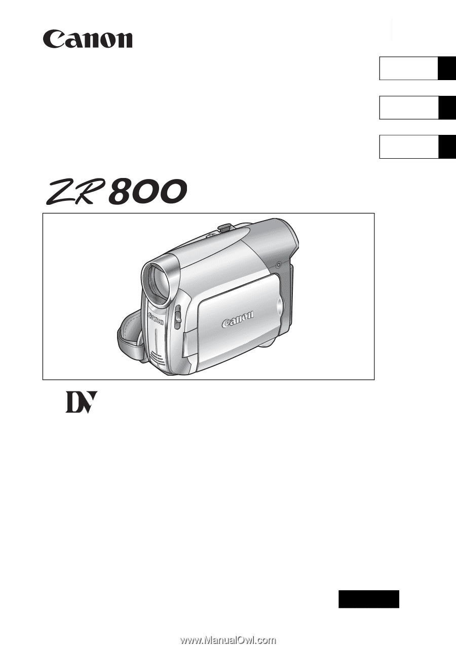 CANON ZR800 MANUAL PDF