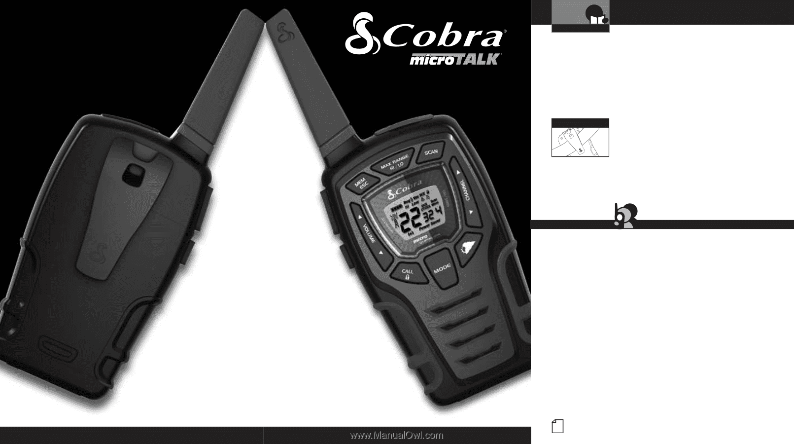 Cobra CXT545 | Owners Manual