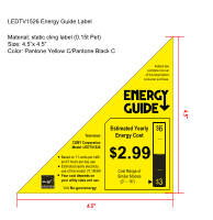 Coby LEDTV1526 | Energy Guide Label