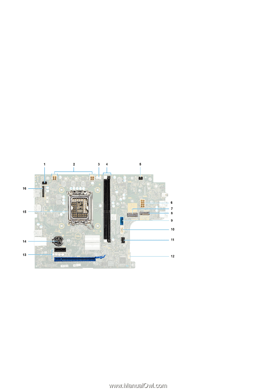 System board | Dell OptiPlex 3000 | Small Form Factor Service Manual (Page  70)