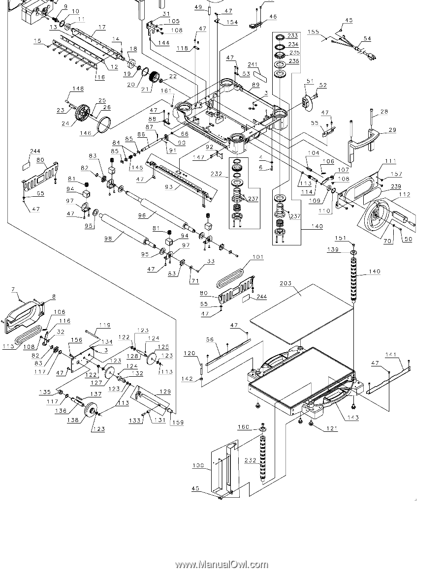 Dewalt DW735X | Parts Diagram