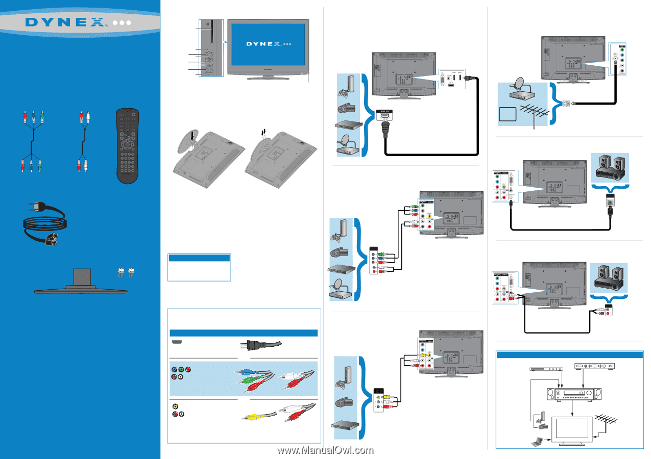 Dynex DX-24LD230A12 | Quick Setup Guide (Spanish)
