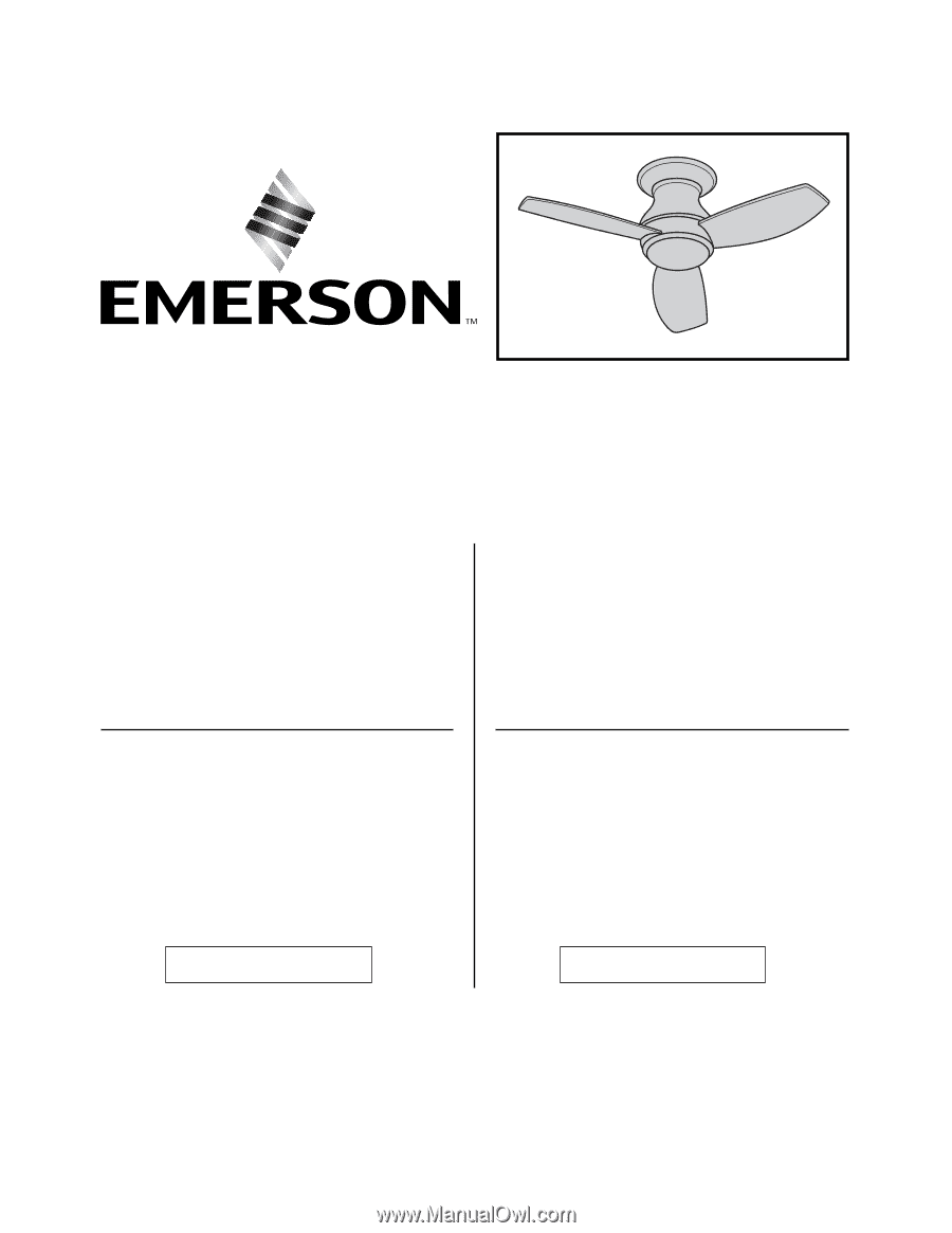 Emerson Cf152 Owner Manual