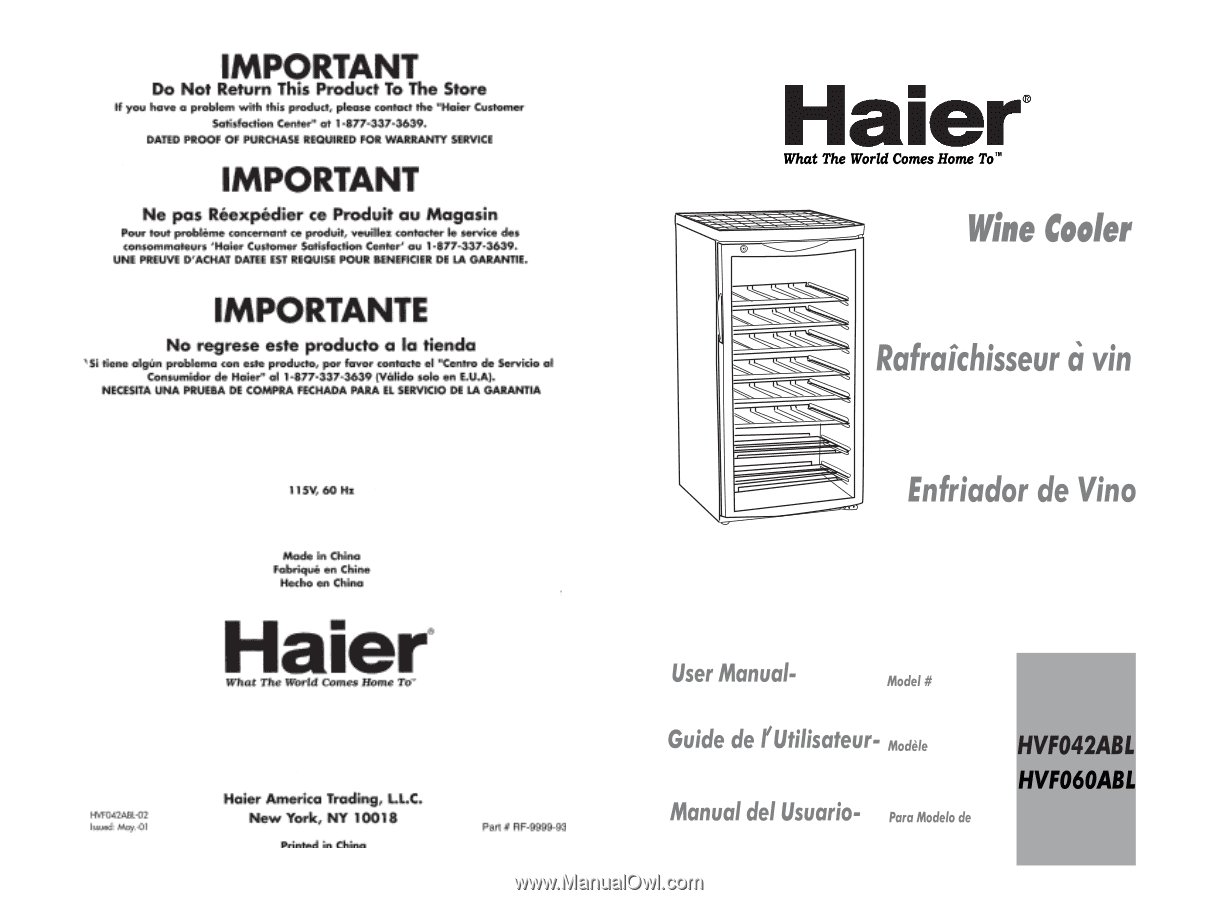 Haier 112g User Manual