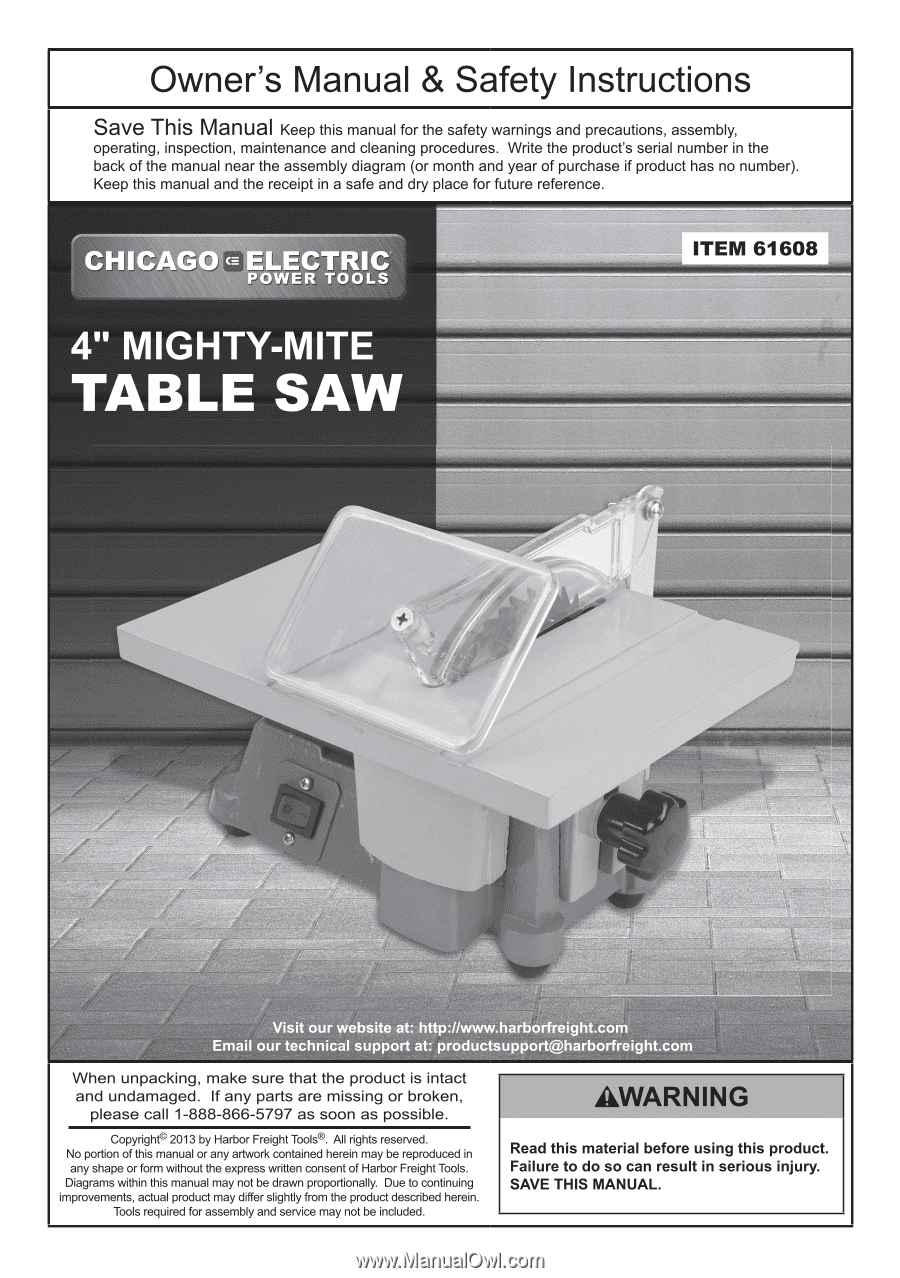 Mighty Mite Table Saw Harbor Freight Hot Sale, SAVE 52%