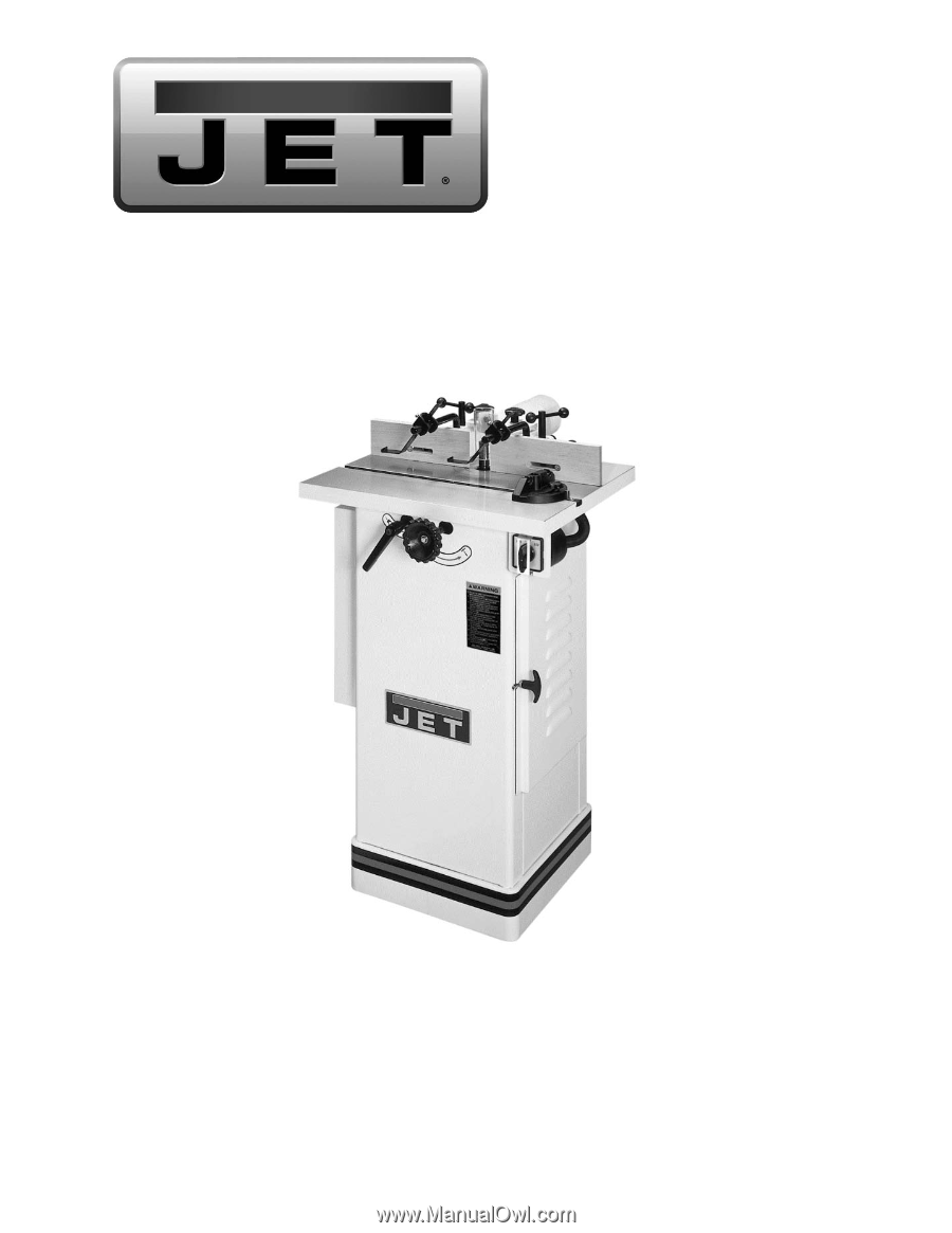 Jet   JWS-22CS Spindle Shaper Operator  Instruction & Parts  Manual *172 