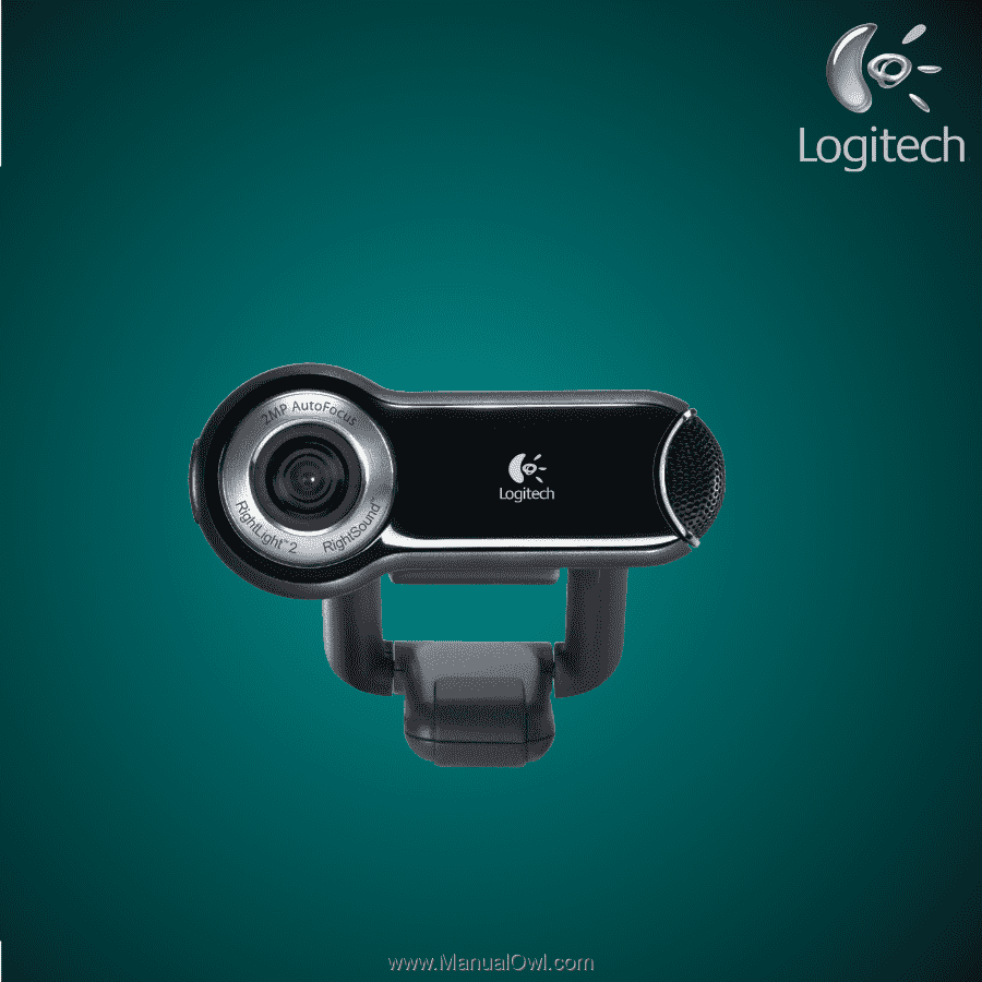 vat lobby Kamer Logitech Webcam Pro 9000 | Manual