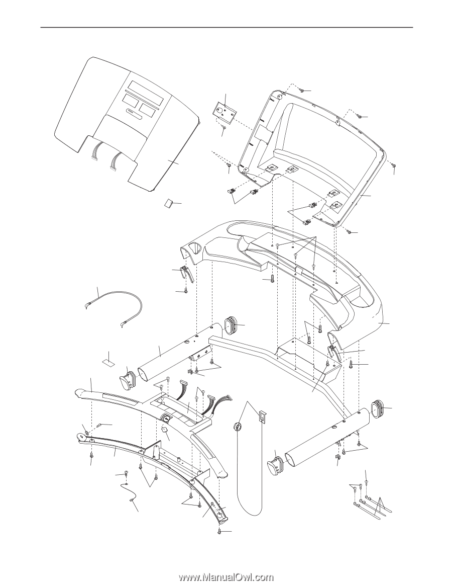 Exploded Drawing D-model No. 30866.2 | NordicTrack A2350 Treadmill