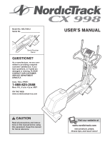Details about   NordicTrack CX 998 Elliptical  CHROME UPPER BODY LEG