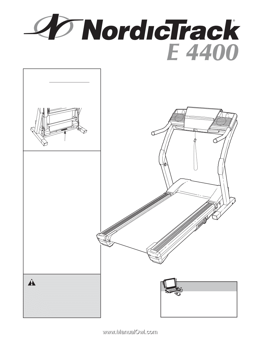 NordicTrack E 4400 Treadmill | English Manual