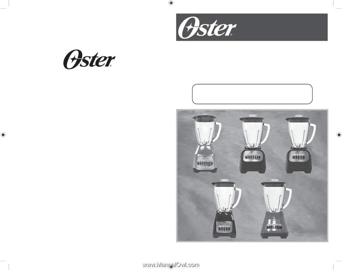 Oster Classic Series 5 speed | Instruction Manual - 2
