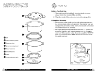 Oster Double Tiered Food Steamer | Instruction Manual