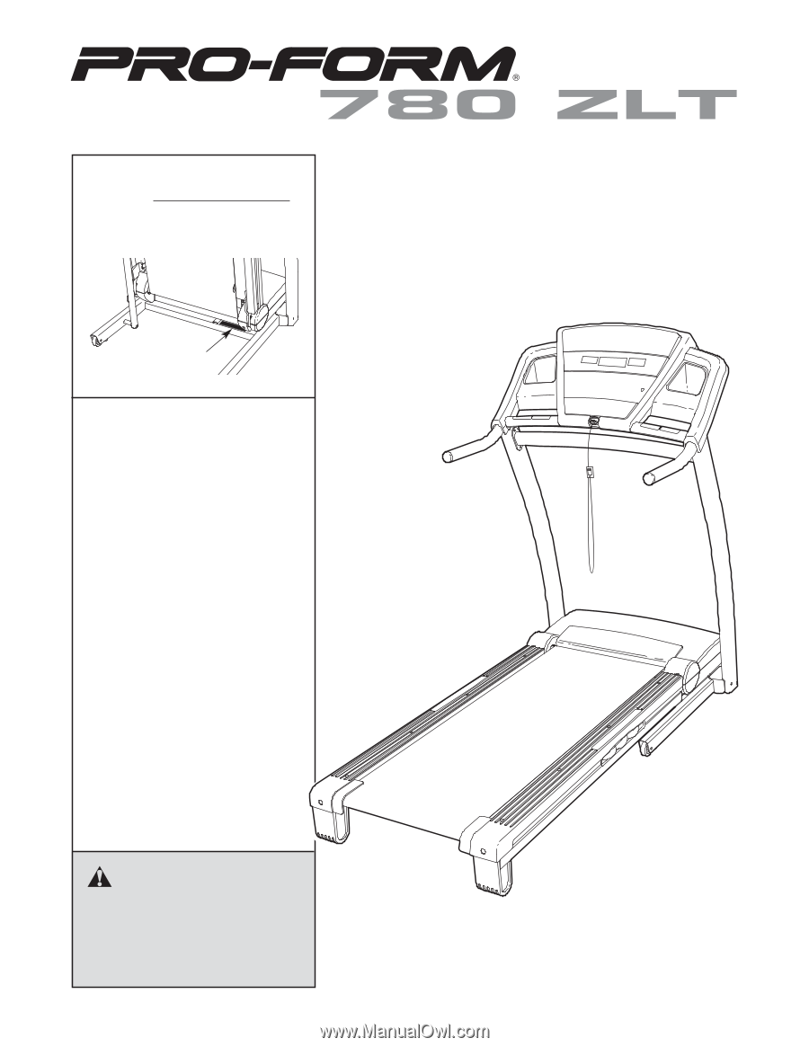ProForm 780 Zlt Treadmill | Uk Manual