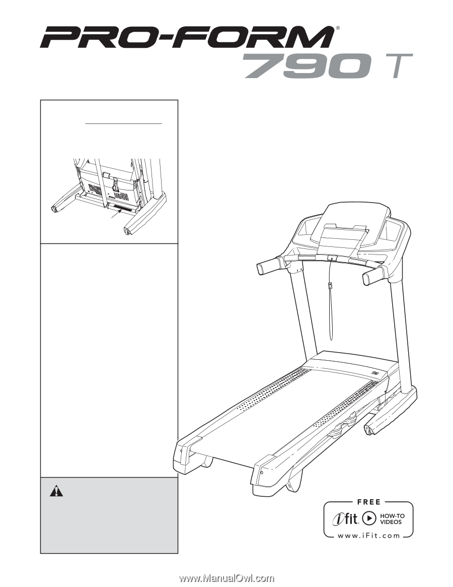 ProForm 790t Treadmill | English Manual